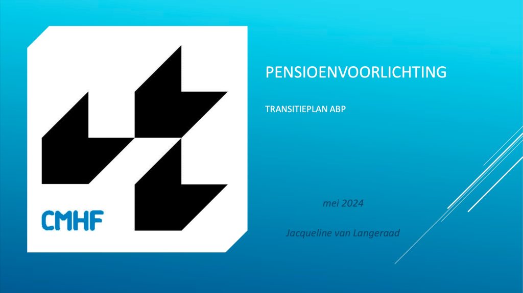 Pensioenvoorlichting transitieplan ABP mei 2024